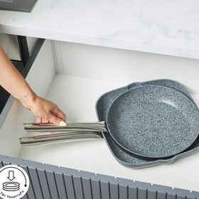 Karaca Biogranit Monet 2 Parça Siyah Tava Grill Set