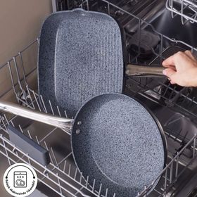 Karaca Biogranit Monet 2 Parça Siyah Tava Grill Set