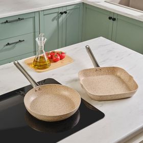 Karaca Biogranit Nare Kahverengi Tava Grill Set