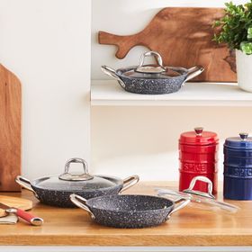 Karaca Biogranit Navy Stone 6 Parça Sahan Seti