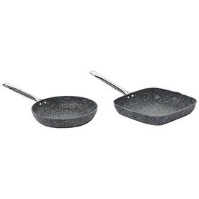 Karaca Biogranit Navy Stone Tava ve Grill Tava Seti