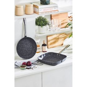 Karaca Biogranit Navy Stone Tava ve Grill Tava Seti