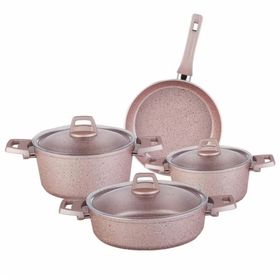 Karaca Biogranit Pink 7 Parça Tencere Seti