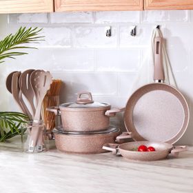 Karaca Biogranit Rose Gold 11 Parça Tencere Seti