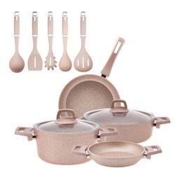 Karaca Biogranit Rose Gold 11 Parça Tencere Seti