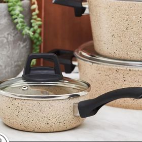 Karaca Biogranit Vincent 12 Parça 26 cm Granit Kaplama Derin Tencere Seti