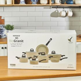 Karaca Biogranit Vincent 12 Parça 26 cm Granit Kaplama Derin Tencere Seti