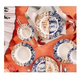 Karaca Blue Caffe 12 Parça 4 Kişilik Stoneware Yemek Takımı