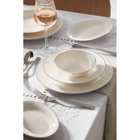 Karaca Bone Collection Lexi Platin 53 Parça 12 Kişilik Yemek Takımı