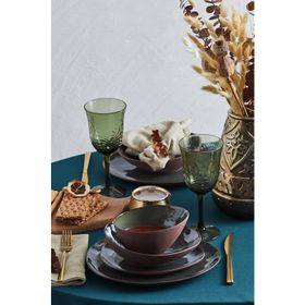Karaca Bonn Reaktif Stoneware 24 Parça 6 Kişilik Yemek Takımı