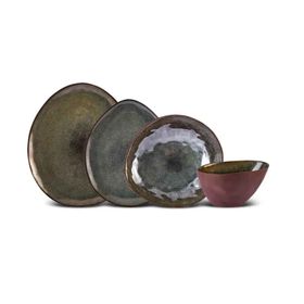 Karaca Bonn Reaktif Stoneware 24 Parça 6 Kişilik Yemek Takımı