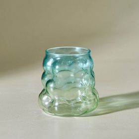 Karaca Bubble 390 ml Yeşil Latte Bardağı