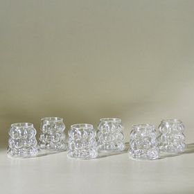 Karaca Bubble Şeffaf 6'lı Kahve Yanı Bardağı