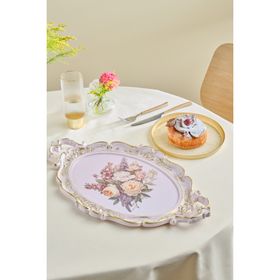 Karaca Buket 47 cm Renkli Oval Tepsi