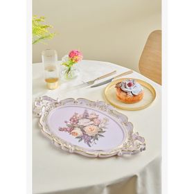 Karaca Buket 47 cm Renkli Oval Tepsi