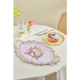 Karaca Buket 47 cm Renkli Oval Tepsi