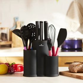 Karaca Burby Wood 14 Parça Standlı Servis ve Bıçak Seti