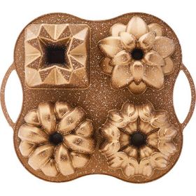 Karaca Cake Pro 4'lü Gold Döküm Kek Kalıbı