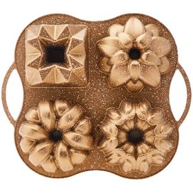 Karaca Cake Pro 4'lü Gold Döküm Kek Kalıbı