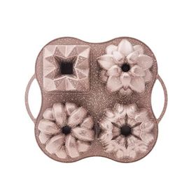 Karaca Cake Pro 4'lü Rosegold Döküm Kek Kalıbı