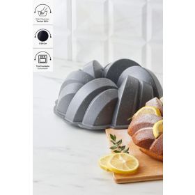 Karaca Cake Pro Örgü Döküm Antrasit 26 CM Kek Kalıbı
