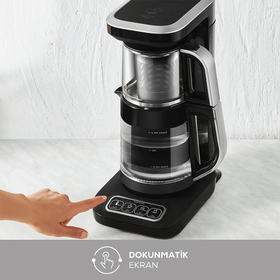 Karaca Çaysever Robotea Pro Connect 4in1 Silver Cam Çay Makinesi