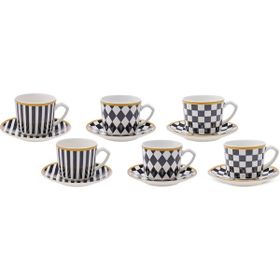 Karaca Chekers 6 Kişilik 80 Ml Kahve Fincanı Takımı