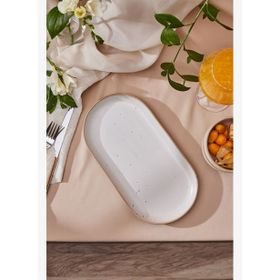 Karaca Chicago Dot Reaktif 30 cm Kayık Tabak