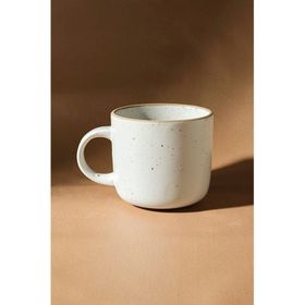 Karaca Chicago Dot Reaktif Beyaz 440 ml Kupa