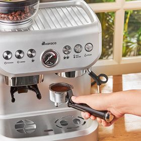 Karaca Coffee Art Barista Silver Öğütücülü Süt Köpürtücülü 2 lt Kahve Makinesi