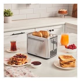 Karaca Color Touch 950 watt Renkli Dijital Ekranlı Inox Ekmek Kızartma Makinesi