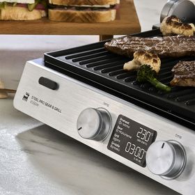 Karaca Compact Steel Pro Sear and Grill Inox 2007 Silver Izgara ve Tost Makinesi
