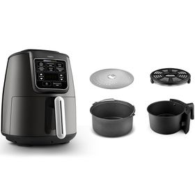 Karaca Connect Air Pro Cook 4 lt XL 2 in 1 Uzaktan Erişimli Shadow Grey Airfryer