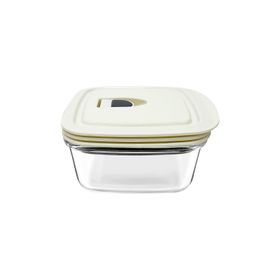 Karaca Cream 0.43 L Vakumlu Kapaklı Cam Saklama Kabı