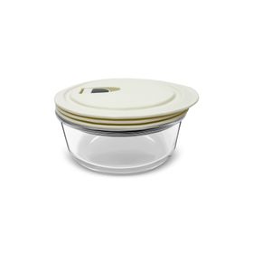 Karaca Cream 0.6 lt Vakumlu Kapaklı Cam Saklama Kabı