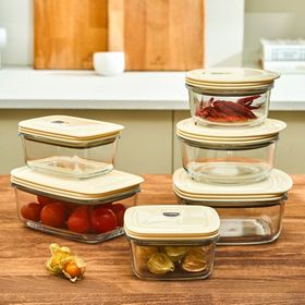Karaca Cream 6'lı Şeffaf Saklama Kabı Set
