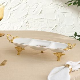 Karaca Crown 37.5x14.6x8 cm Dekoratif 3'lü Çerezlik