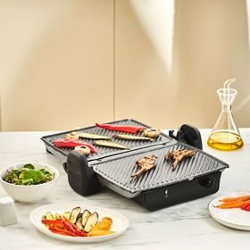 Karaca Crust Grill Toast Mat Krem Izgara ve Tost Makinesi