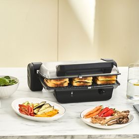 Karaca Crust Grill Toast Mat Krem Izgara ve Tost Makinesi