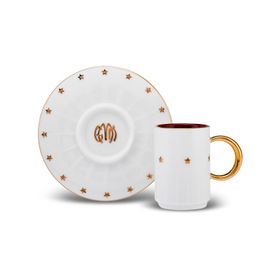 Karaca Cumhuriyet Yüzyılı Cumhur 2 Kişilik 80 ml Espresso Fincan Takımı