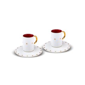 Karaca Cumhuriyet Yüzyılı Cumhur 2 Kişilik 80 ml Espresso Fincan Takımı
