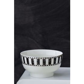 Karaca Damalı 11 cm Çizgili Porselen Çerezlik