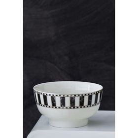 Karaca Damalı 11 cm Çizgili Porselen Çerezlik