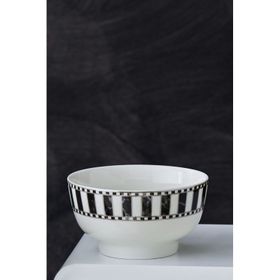Karaca Damalı 11 cm Çizgili Porselen Çerezlik