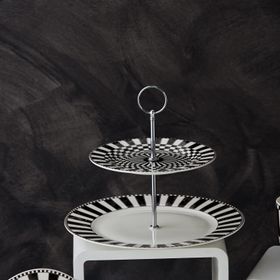 Karaca Damalı 27 cm Katlı Kurabiyelik