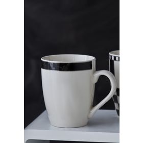 Karaca Damalı 320 ml Porselen Kupa