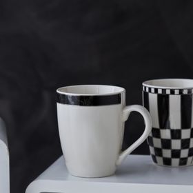 Karaca Damalı 320 ml Porselen Kupa