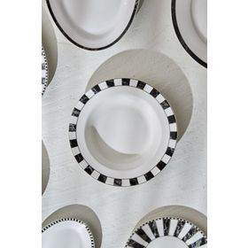 Karaca Damalı Porselen 22 cm Çukur Tabak