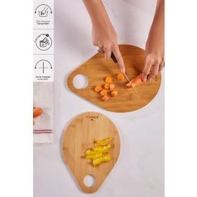 Karaca Damla 2'li Bambu 28-33 cm Kesme Tahtası