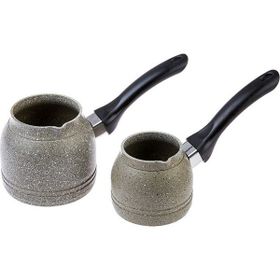 Karaca Darkstone Gri 2'li Cezve Seti